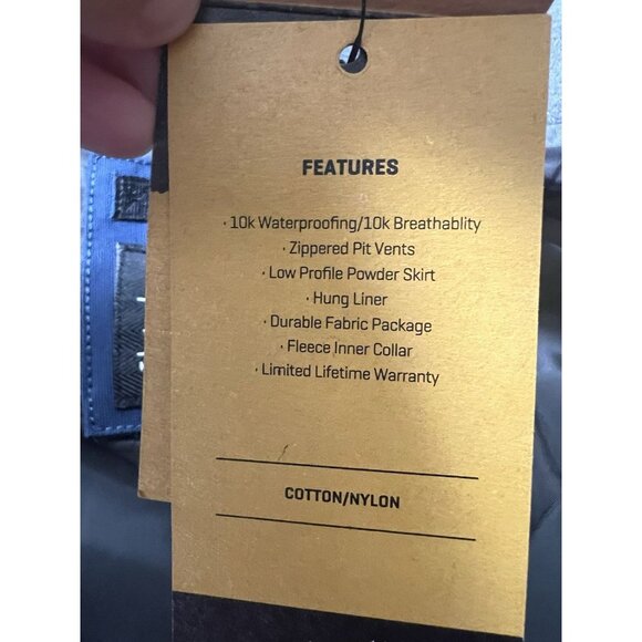 Dakine A-1 Jacket Medium Deep Navy Blue Waterproof Ski Snow Jacket Pit Vents - Picture 12 of 12